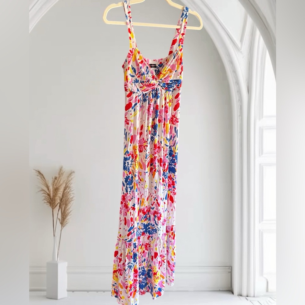 COSABELLA Floral Maxi Dress Built in Bra Lounge Sleep‎ S - Picture 3 of 11
